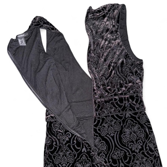 Forever 21 Black Velvet Jumpsuit - Picture 6 of 7
